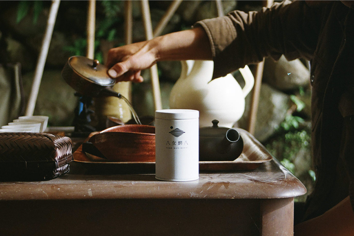 Yame Wanihachi Original Tea Canister