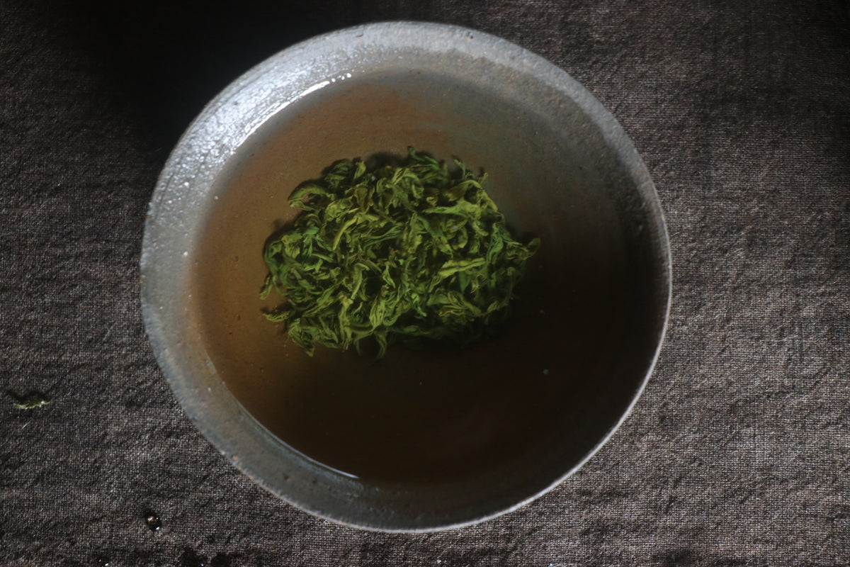 全手工 釜炒り茶　2026【NO.4】やぶきた・緑茶　15g　薪火仕上げ